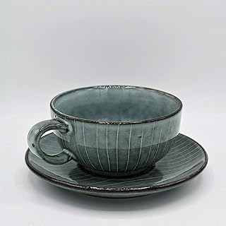 broste copenhagen 14533220 北欧海杯,带杯碟,陶器,25毫升